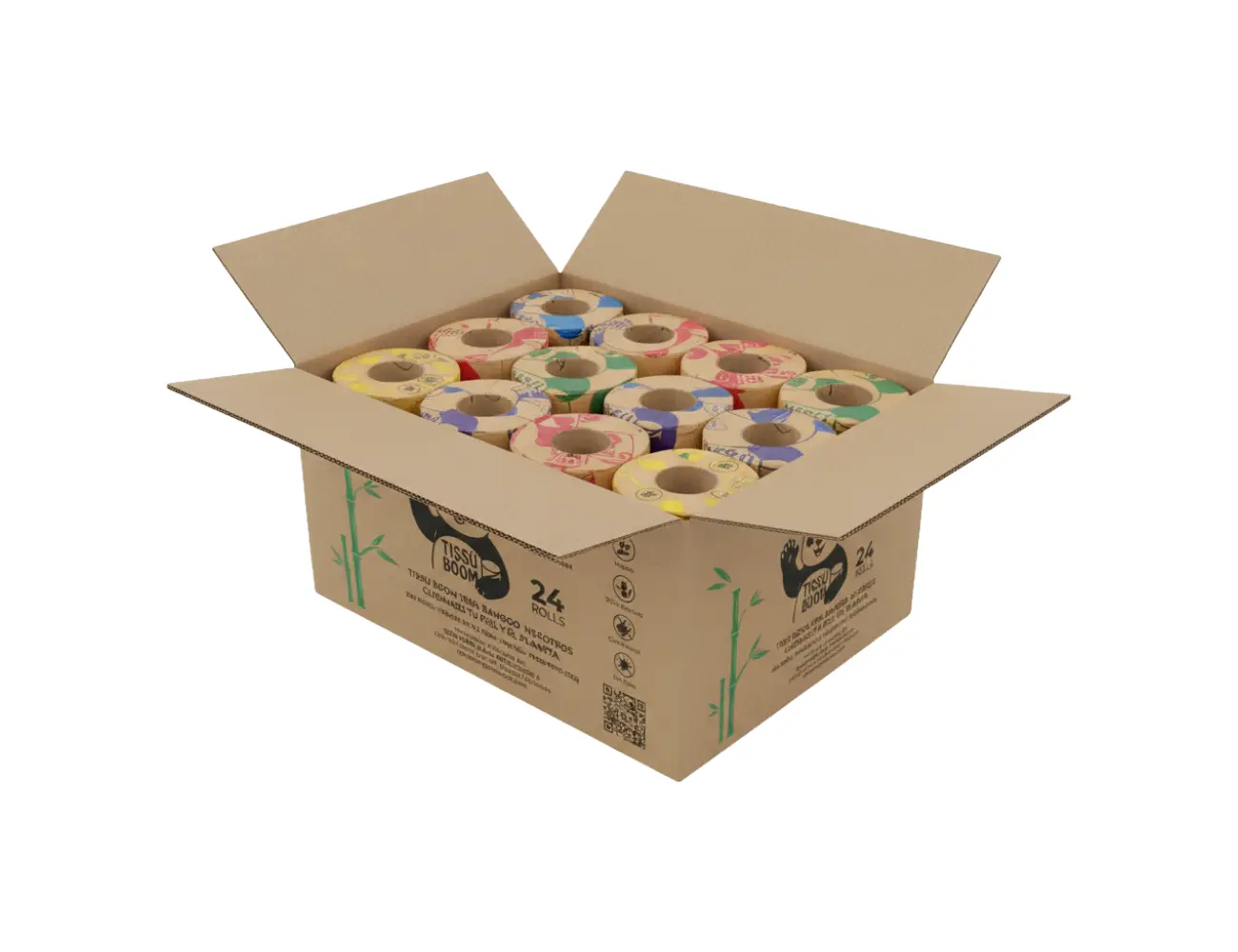 Caja de Papel Higiénico x 24 Rollos 100% Bambú