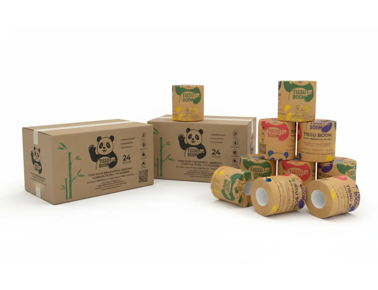 Caja de Papel Higiénico x 24 Rollos 100% Bambú - Image 4